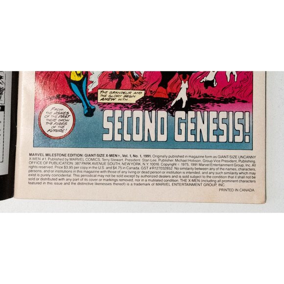 Marvel Milestone Edition Giant-Size X-Men #1 Reprint Comic 68 Big Pages - Picture 9 of 13